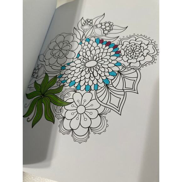 Adult Coloring Books on Florals, finding solace flowers. 3 books in a package. - Picture 2 of 10